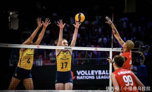 巴西运动员在排球比赛中再次取得胜利 巴西运动员在排球比赛中再次取得胜利